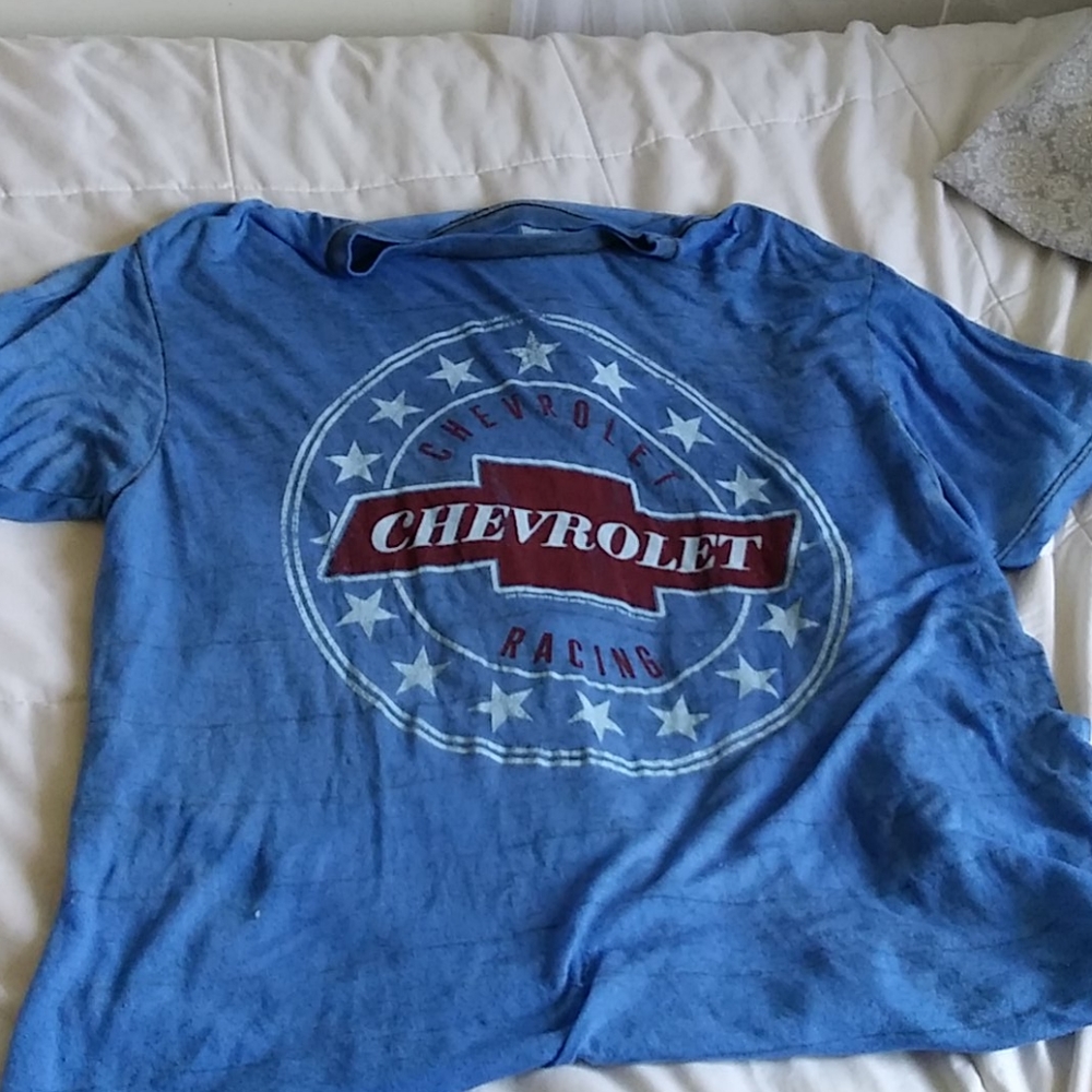 Vintage Blue Chevrolet racing t-shirt